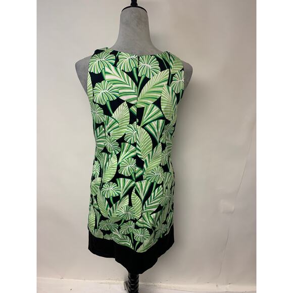 Maggy London Dress Shift Tropical Palm Causal Business Womens SZ 6 - Picture 2 of 8